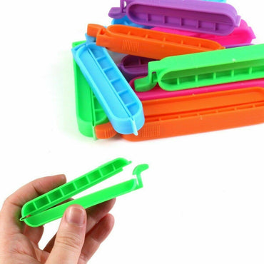 Food bag Storage Clips Freezer Fridge Sealing Clips Kitchen Pack 10 Reuseable - ZYBUX